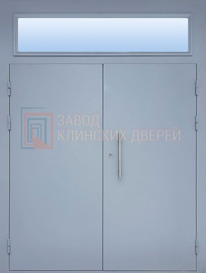 Техническая дверь c порошковым напылением и стеклом ДТХ-36 c порошковым напылением и стеклом ДТХ-36