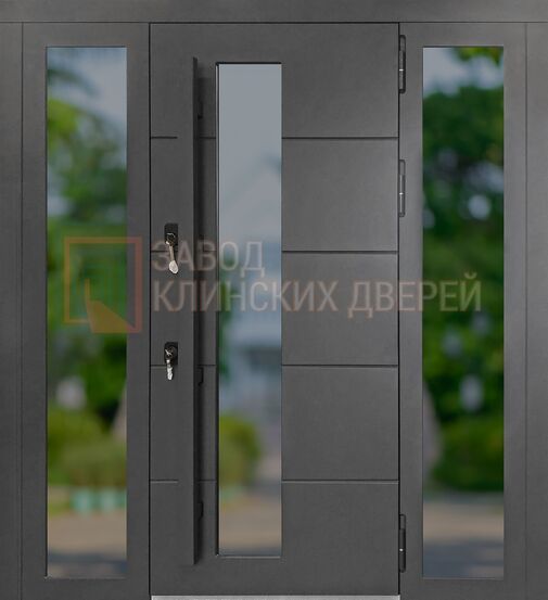 Входная дверь с виноритом и стеклом ВНР-131 с виноритом и стеклом ВНР-131